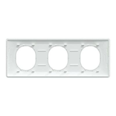  Plaque 3 post Hor 71 mm Blc Lt 
