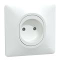 Prise R�no 2P Blanc griffe plq 