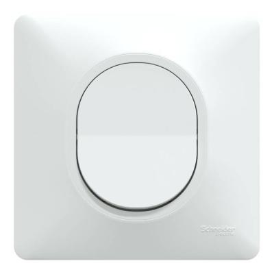  Poussoir Ferm Blanc griffe plq 