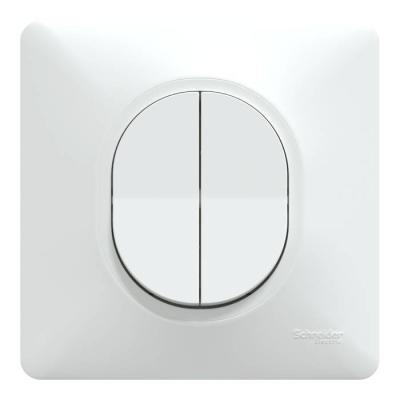  Double VV Blanc griffes plaque 