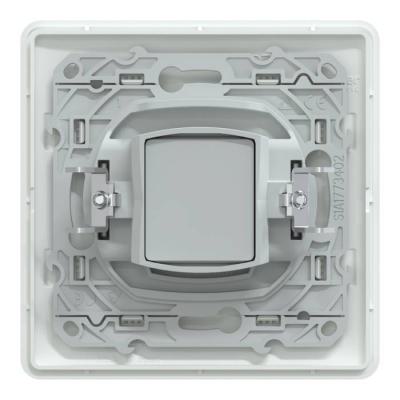  Prise TV Blanc griffes plaque 