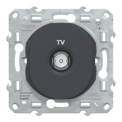  Prise TV Anthracite 