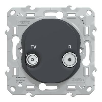 Prise TV-R Anthracite 
