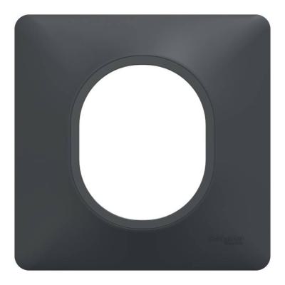  Plaque 1 poste Anthracite 
