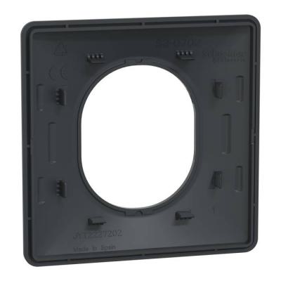  Plaque 1 poste Anthracite 
