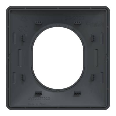  Plaque 1 poste Anthracite 