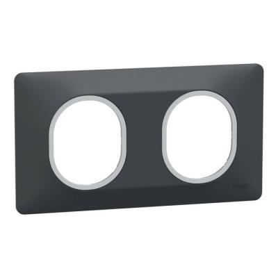  Plaque 2 post Hor 71 mm Ant Ag 