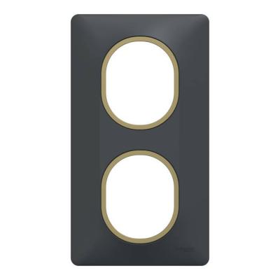  Plaque 2 post Vert 71mm Ant Lt 