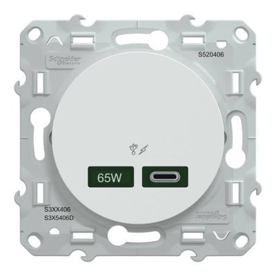  O2011 Chargeur USB C 65W Blanc 