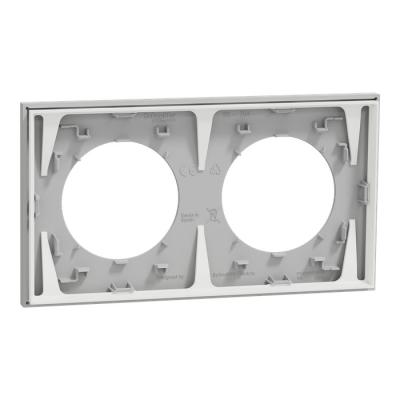  Odace plaque 2 postes gris gal 