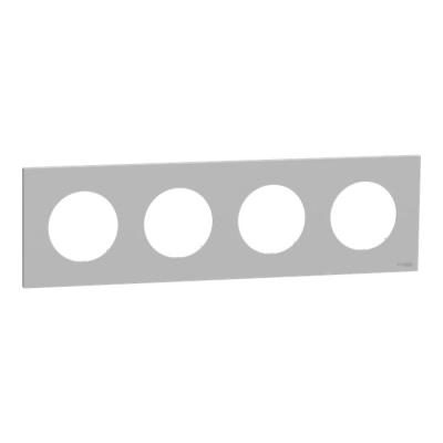  Odace plaque 4 postes gris gal 