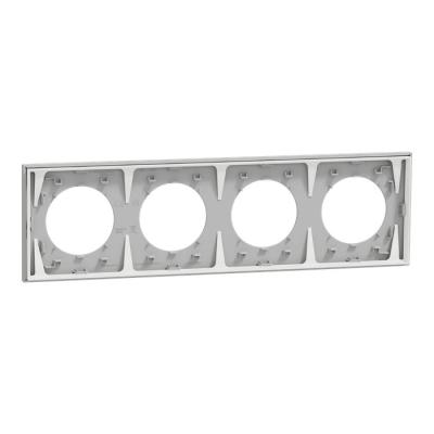  Odace plaque 4 postes gris gal 