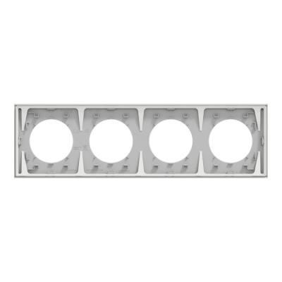  Odace plaque 4 postes gris gal 