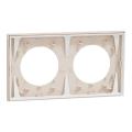  Odace plaque 2 postes beige sa 