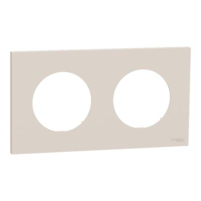  Odace plaque 2 postes beige sa 