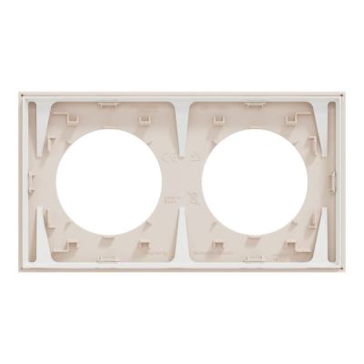  Odace plaque 2 postes beige sa 
