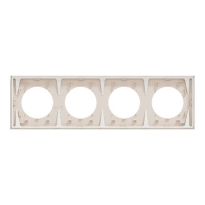  Odace plaque 4 postes beige sa 