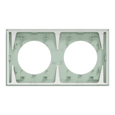  Odace plaque 2 postes vert jad 