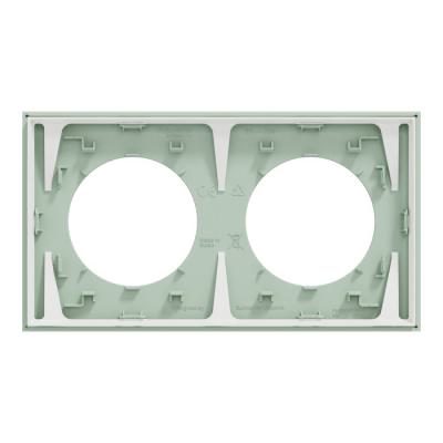  Odace plaque 2 postes vert jad 