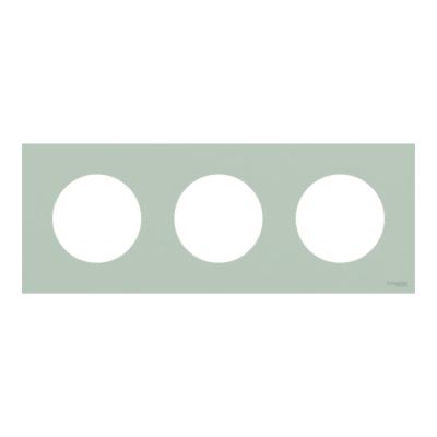  Odace plaque 3 postes vert jad 