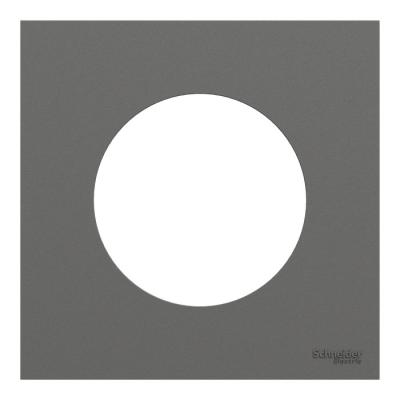  Odace plaque 1 poste gris basa 