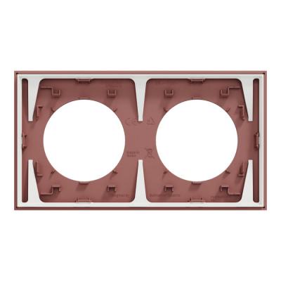  Odace plaque 2 postes rose gre 