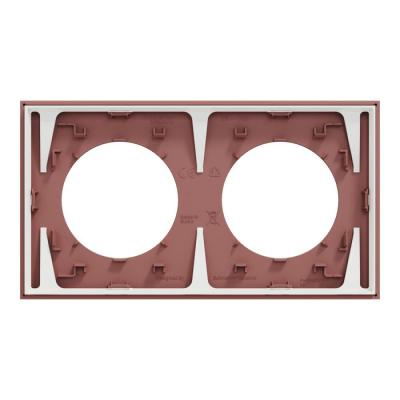  Odace plaque 2 postes rose gre 