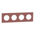  Odace plaque 4 postes rose gre 