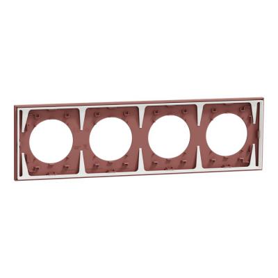  Odace plaque 4 postes rose gre 