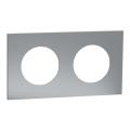  Odace M. plaque 2 postes titan 
