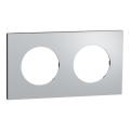  Odace M. plaque 2 postes Alumi 