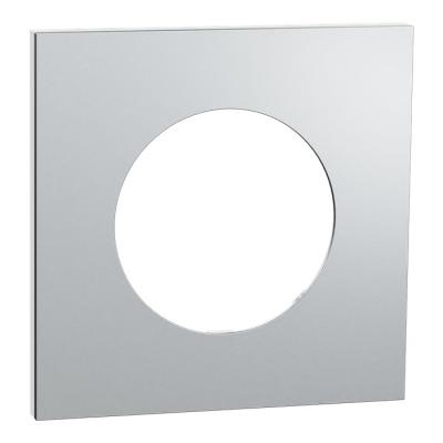  Odace M. plaque 1 poste Alumin 