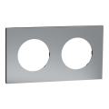 Odace M. plaque 2 postes titan 