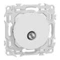  Odace prise TV simple blanc 