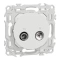  Odace prise TV/FM blanc 