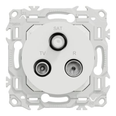  Odace prise TV/FM/SAT blanc 