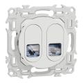  Odace prise double RJ45 cat.6 