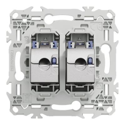  Odace prise double RJ45 cat.6 