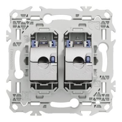  Odace prise double RJ45 cat.6 