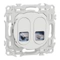  Odace prise double RJ45 cat.6a 