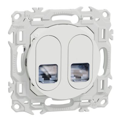  Odace prise double RJ45 cat.6a 