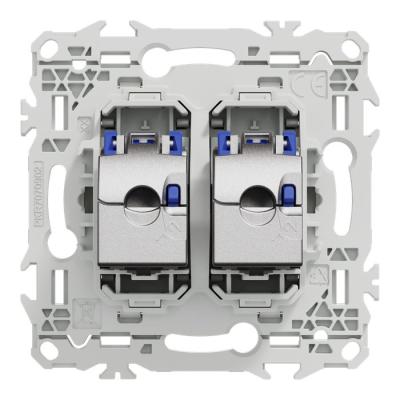  Odace prise double RJ45 cat.6a 