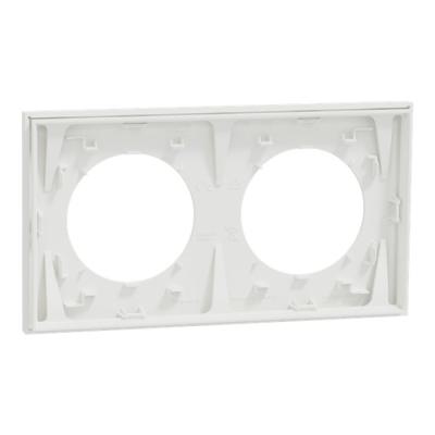  Odace plaque 2 postes blanc 