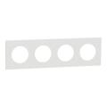  Odace plaque 4 postes blanc 