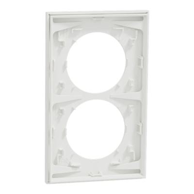  Odace plaque 2 postes 57mm bla 