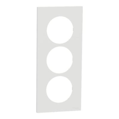  Odace plaque 3 postes 57mm bla 