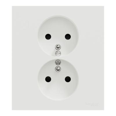  Odace prise 2P+T double blanc 