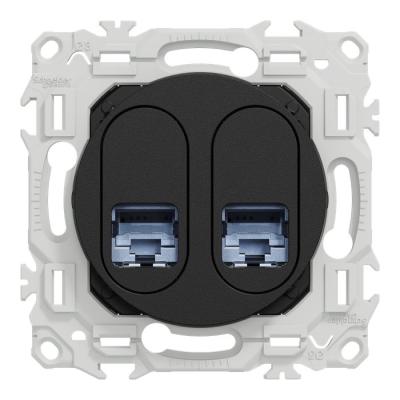 Odace prise double RJ45 cat.6 