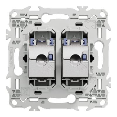  Odace prise double RJ45 cat.6 