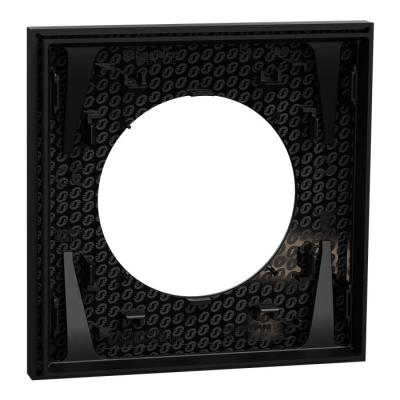  Odace plaque 1 poste noir 